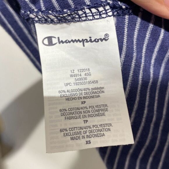 Champion Women's Multicolor Heritage V-Neck Ring Stripe Tank Top Size XS NWT - Picture 8 of 8